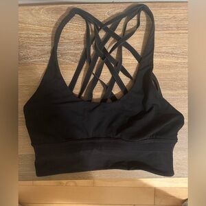 Black lululemon sports bra